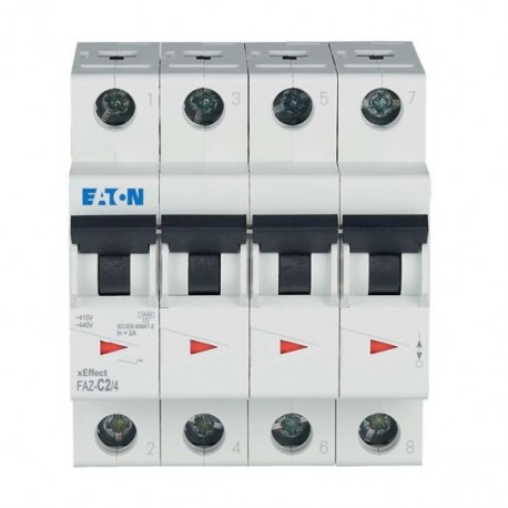 FAZ-C2/4 279049 EATON ELECTRIC LS-Schalter, 2A, 4p, C-Char