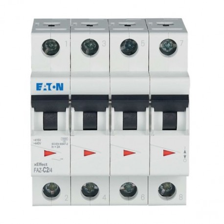 FAZ-C2/4 279049 Y7-279049 EATON ELECTRIC LS-Schalter, 2A, 4p, C-Char