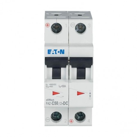 FAZ-C50/2-DC 279145 Y7-279145 EATON ELECTRIC LS-Schalter, 50A, 2p, C-Char, DC