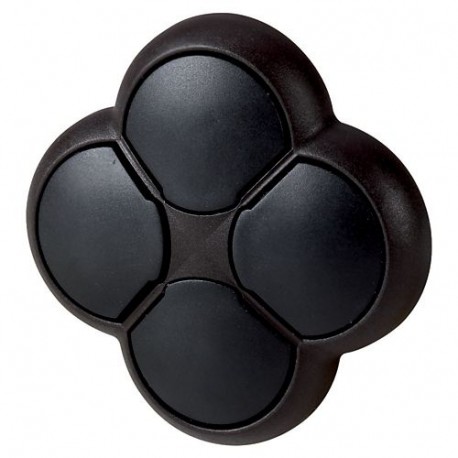 M22S-D4-S 279412 M22S-D4-SQ EATON ELECTRIC 4-х позиционная кнопка, черная, черное лицевое кольцо