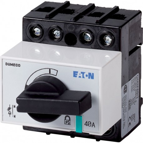 DMM-40/1 1314056 Y8-1314056 EATON ELECTRIC Int. seccionador DMM, 3P + N, 40 A, Con maneta rotativa negra y e..