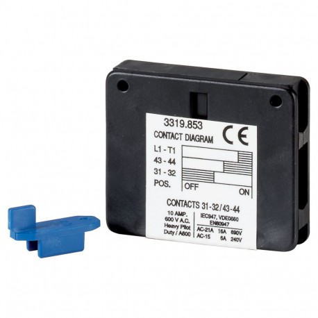 QMAUX1NO+1NC80/100 1319853 Y8-1319853 EATON ELECTRIC QM auxiliar Contatos 1NO + 1NC