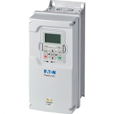 DG1-32011FB-C21C 9701-1001-00P EATON ELECTRIC DG1-32011FB-C21C Convertitore di frequenza, 3 fasi, 240 V, 11A..