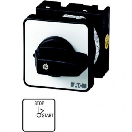 T0-1-15312/E 009212 Y7-9212 EATON ELECTRIC EIN-Taster, Kontakte: 2, 20 A, Frontschild: STOP START, 90 °, tas..