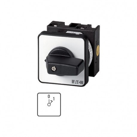 T0-1-8205/E 009488 0001456372 EATON ELECTRIC Commutateurs Marche, Contacts: 2, 20 A, plastron: 0 1, 45 °, à ..