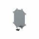 M3-CI23 019709 Y7-19709 EATON ELECTRIC Placa de montaje Metálica Galvanizada D 3mm Para cajas CI23