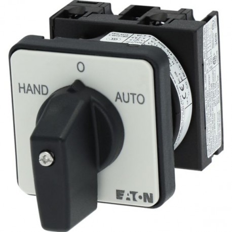 T0-1-15431/E 019872 Y7-19872 EATON ELECTRIC commutatore, Contatti: 2, 20 A, targhetta frontale: HAND-0-AUTO,..