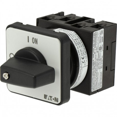 T0-2-1/E 024639 Y7-24639 EATON ELECTRIC Interruptor seccionador ON-OFF 3 polos 20 A 90 ° Montaje empotrado