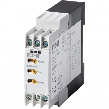 ETR4-69-A 031891 Y7-31891 EATON ELECTRIC Relé temporizador 1 W 0.05 s-100 h Multi-Función 24-240 V AC/DC