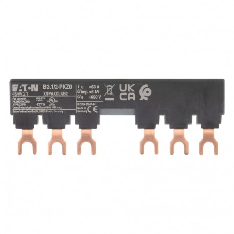 B3.1/2-PKZ0 044945 Y7-44945 EATON ELECTRIC XTPAXCLKB2 bloco barramento trifásico