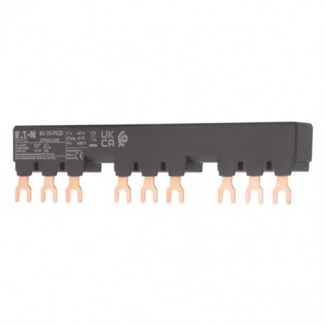 B3.1/3-PKZ0 044946 XTPAXCLKB3 EATON ELECTRIC Peine de conexión trifásico Para 3 PKZ0 + contacto auxiliar