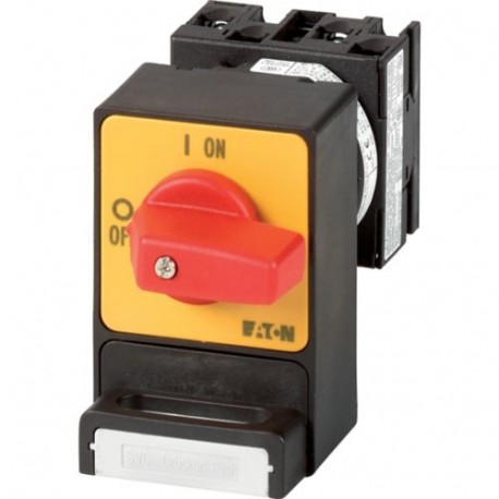 T0-2-1/E/SVC(S)-RT 044973 Y7-44973 EATON ELECTRIC Interruptor de pánico 3 polos 20 A Bloqueo por candado SVC..