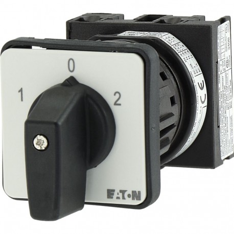 T0-1-8210/EZ 048337 Y7-48337 EATON ELECTRIC Interruptor Conmutador 2 polos 20 A Placa indicadora: 1-0-2 60 °..