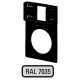 Q25TGR-X 063257 EATON ELECTRIC Label mount, light Gray