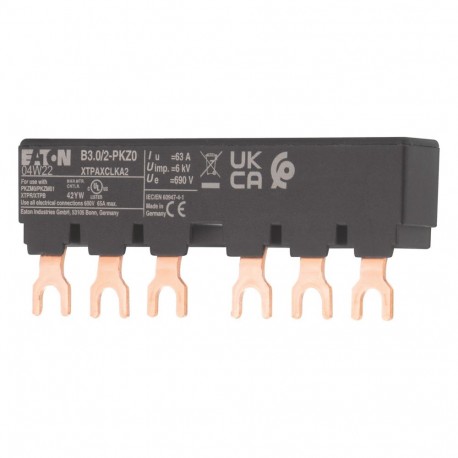 B3.0/2-PKZ0 063961 Y7-63961 EATON ELECTRIC barramentos fases em bloco XTPAXCLKA2