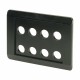 E8-SW 065212 Y7-65212 EATON ELECTRIC Einbautableau, schwarz, 8 Einbaustellen