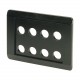 E8-SW 065212 Y7-65212 EATON ELECTRIC Piastra da incasso, nera, 8 posti di montaggio