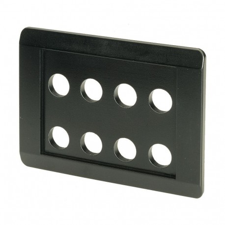 E8-SW 065212 Y7-65212 EATON ELECTRIC Einbautableau, schwarz, 8 Einbaustellen
