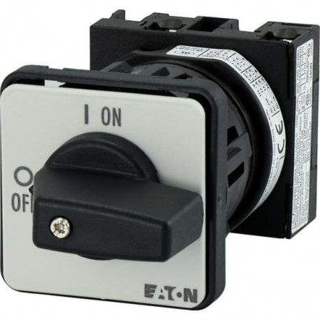 T0-1-8200/EZ 069725 0001456150 EATON ELECTRIC On-Off switch, 1 pole, 20 A, 90 °, centre mounting