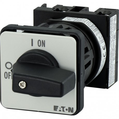 T0-1-8200/EZ 069725 Y7-69725 EATON ELECTRIC Interrupteurs Marche-Arrêt, 1 pôle, 20 A, 90 °, Montage encastré..