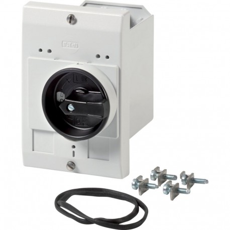 E-PKZ0-G 072907 Y7-72907 EATON ELECTRIC Insulated enclosure, flush mounting, rotary handle black grey, IP55 x