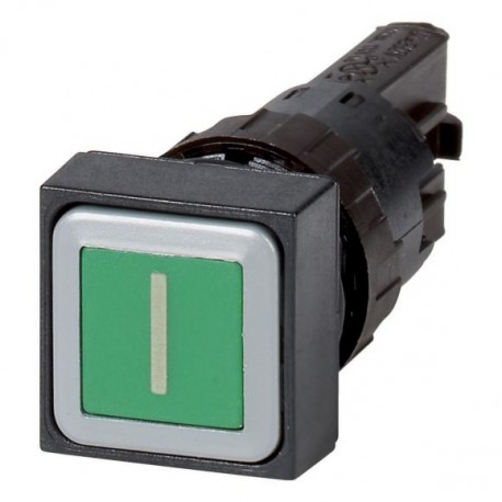 Q18D-11 086332 EATON ELECTRIC Pulsador rasante 16 mm 18x18 mm Retorno Verde Inscripción: I