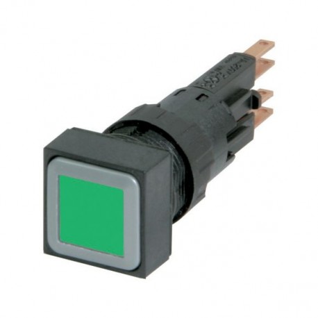 Q18LTR-GN 087831 EATON ELECTRIC Pulsador luminoso rasante 16 mm 18x18 mm Enclavamiento Verde