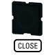 253TQ25 091089 EATON ELECTRIC Tastenplatte, schwarz, CLOSE