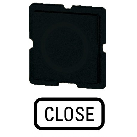 253TQ25 091089 EATON ELECTRIC Étiquette, noire, CLOSE