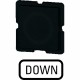 273TQ25 091152 Y7-91152 EATON ELECTRIC Placa indicadora Inscripción: DOWN Negra Para RMQ16 25x25