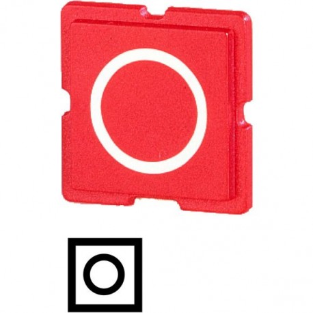 10TQ25 091536 EATON ELECTRIC Button plate, red