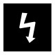 34TQ25 092563 EATON ELECTRIC Placa indicadora Inscripción: Símbolo "Tensión eléctrica" Negra Para RMQ16 25x25