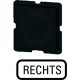 135TQ25 093527 EATON ELECTRIC Placa indicadora Inscripción: RECHTS Negra Para RMQ16 25x25