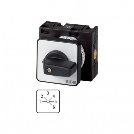 T3-3-8233/E 097459 Y7-97459 EATON ELECTRIC Interruptor de escalones 6 polos 32 A Placa indicadora: 1-6 45 ° ..