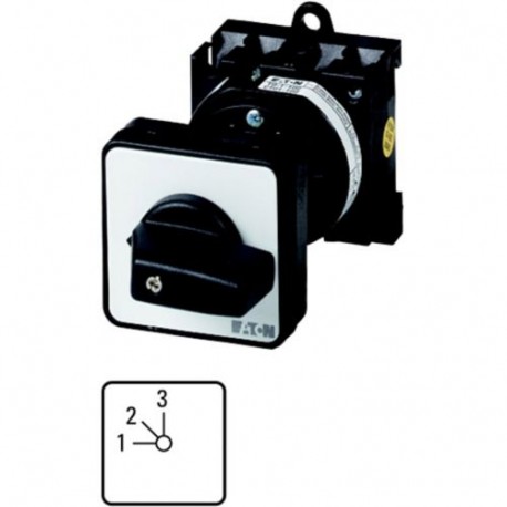 T0-2-8230/Z 098177 Y7-98177 EATON ELECTRIC Commutateurs à gradins, Contacts: 3, 20 A, plastron: 1-3, 45 °, 3..