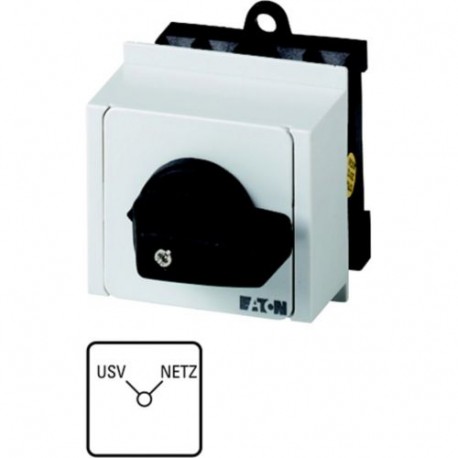 T0-2-15542/IVS 098851 EATON ELECTRIC Переключатель, контакты: 4, 20 A, Передняя панель: USV-NETZ, 90 °, с фи..