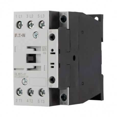 DILM25-01(RDC12) 104811 XTCERENCOILDRD EATON ELECTRIC Contactor, 3p+1N/C, 11kW/400V/AC3