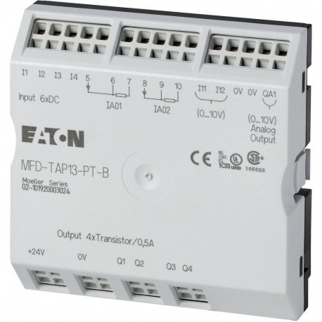 MFD-TAP13-PT-B 106046 0004519718 EATON ELECTRIC Módulo de E/S MFD de temperatura 24 V DC 2 Pt100 (Rango B), ..