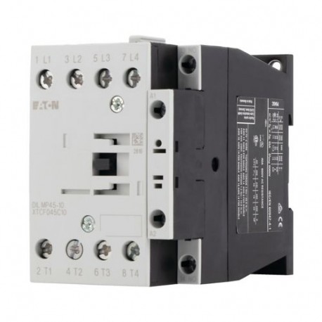 DILMP45-10(RDC24) 109840 XTCF045C10TD EATON ELECTRIC Contactor, 4p+1N/O, 45A/AC1