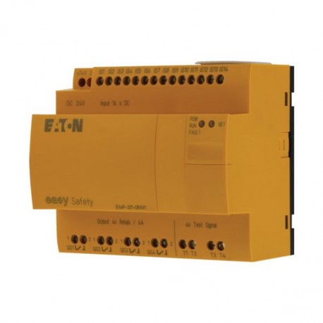 ES4P-221-DRXX1 111018 0004521513 EATON ELECTRIC Relè di comando di sicurezza, 24VDC, 14DI, 4DO-relè, easyNet