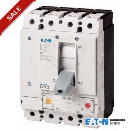 LZMC2-4-ASF300/200-I 111947 EATON ELECTRIC Circuit-breaker, 4 p, 300A, 200A, in 4th pole