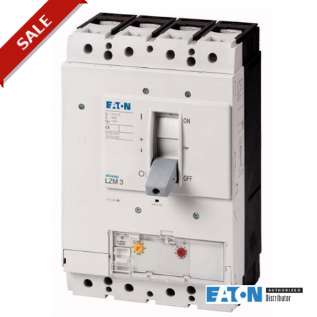 LZMC3-4-A400/250-I 111961 EATON ELECTRIC Interruptor magnetotérmico LZM, 4P, 400A, 250A
