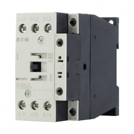DILM38-01(RDC24) 112470 Y7-112470 EATON ELECTRIC Contactor de potencia Conexión a tornillo 3 polos + 1 NC 38..