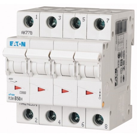 PLSM-D50/4-MW 113156 Y7-113156 EATON ELECTRIC Disjoncteur modulaire 50A 4p car. D