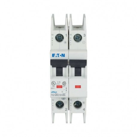 FAZ-C6/2-NA-DC 120638 EATON ELECTRIC Miniature circuit breaker (MCB), 6A, 2p, type C characteristic, DC