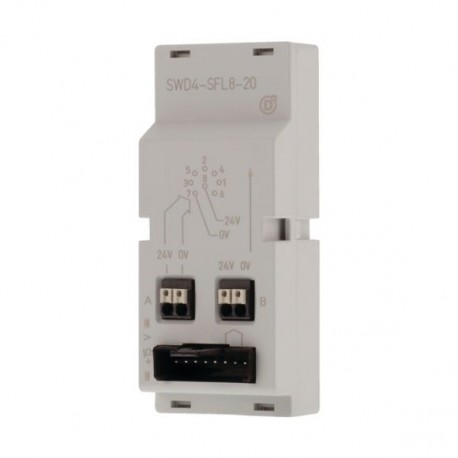 SWD4-SFL8-20 121380 EATON ELECTRIC Adaptador SWDT Para conversión de cable plano a cable redondo 8 polos
