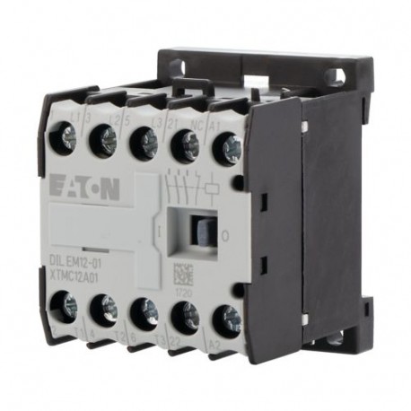 DILEM12-01-G(24VDC) 127137 EATON ELECTRIC Mini-Contactor de potencia Conexión a tornillo 3 polos + 1 NC 12 A..