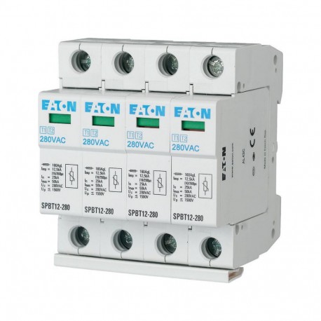 SPBT12-280/4 158331 Y7-158331 EATON ELECTRIC Set scaricatore da fulmine/da sovratensione, TN-S-Set, 4p
