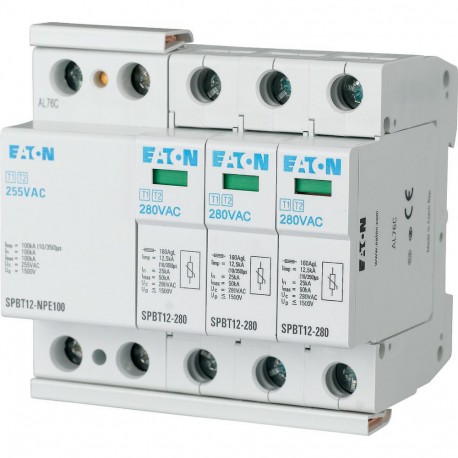 SPBT12-280-3+NPE 158332 Y7-158332 EATON ELECTRIC Blitzstrom-Überspannungsableiter-Set, TN-S/TT-Set, 3+1p