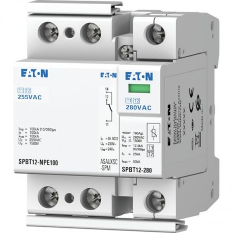 SPBT12-280-1+NPE-AX 158334 SPBT12-280-1-NPE-AX EATON ELECTRIC Protección de sobretensiones, TN-S/TT kit, 1+1P